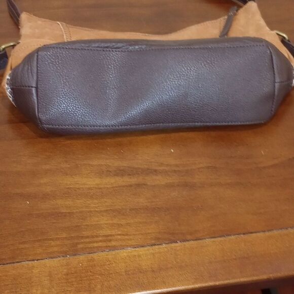 The Sak Kendra Multi Pocket Brown Leather Hobo Shoulder Handbag Satchel Purse - Picture 7 of 11